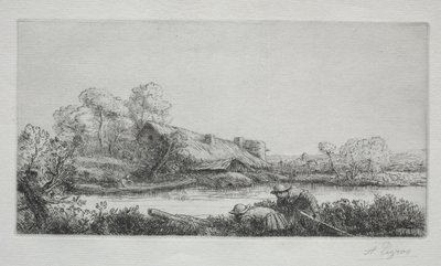 La fattoria sul fiume: effetto della sera da Alphonse Legros