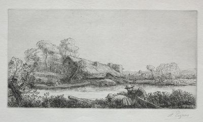 La fattoria sul fiume: effetto della sera da Alphonse Legros