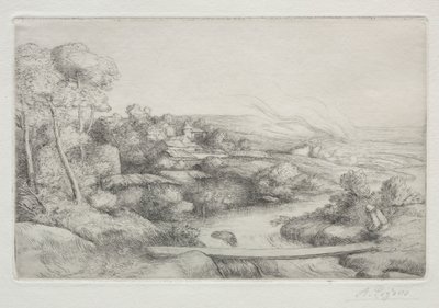 Il ponticello da Alphonse Legros