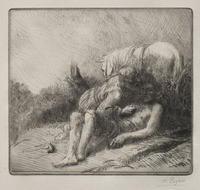 Il buon samaritano da Alphonse Legros