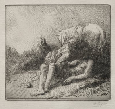 Il buon samaritano da Alphonse Legros