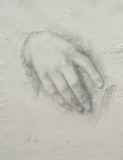 La mano di Nora E. Legros da Alphonse Legros