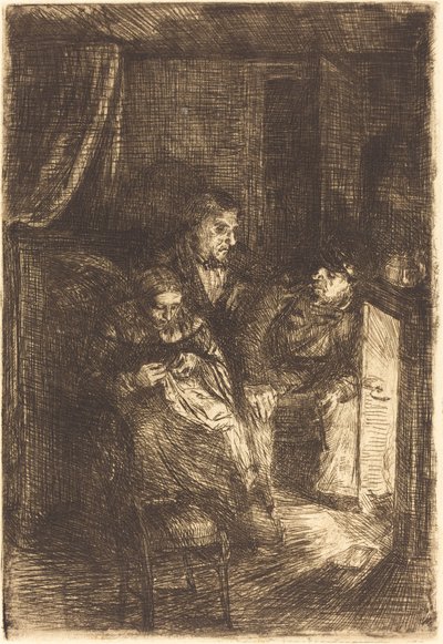 Il focolare Le foyer da Alphonse Legros