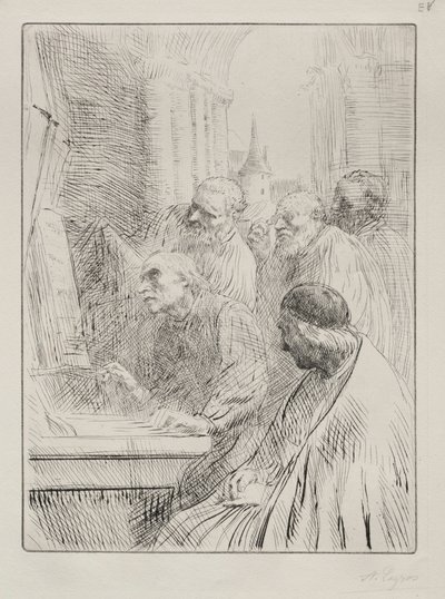 I Monaci in Chiesa da Alphonse Legros