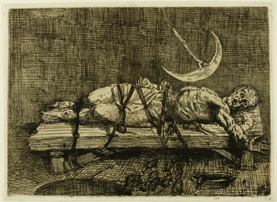 Il pozzo e il pendolo, seconda tavola da Alphonse Legros
