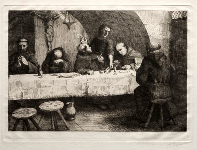 Il Refettorio, c. 1862 da Alphonse Legros