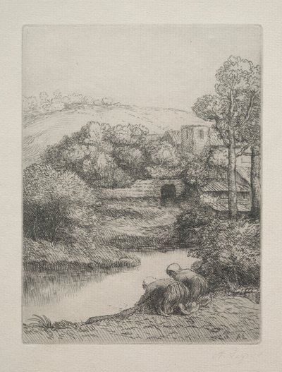 La lavanderia, detta Les Laveuses da Alphonse Legros