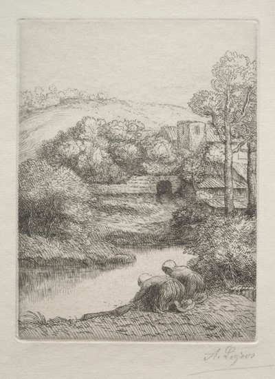 Il Lavatoio, detto Le Lavandaie (Le Lavoir, Dite "Les Laveuses") da Alphonse Legros