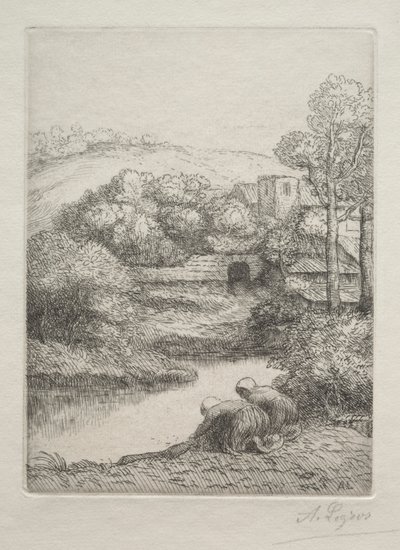 Il lavatoio, detto Le lavandaie da Alphonse Legros