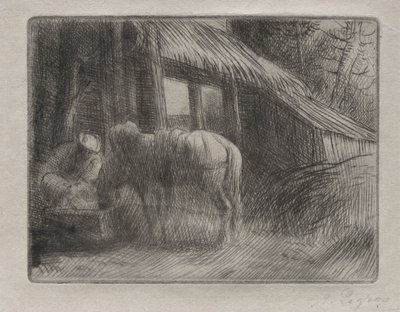 Il luogo di abbeveraggio (2ª Tavola) da Alphonse Legros