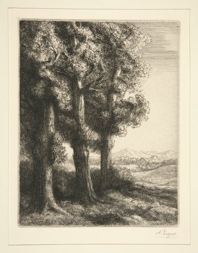 I tre alberi da Alphonse Legros