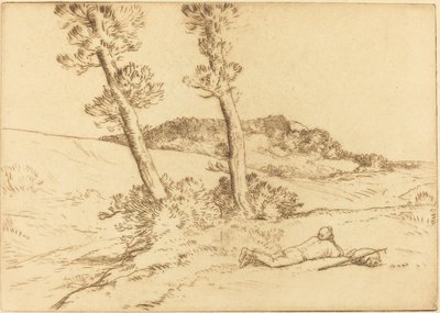 Viaggiatore sdraiato sull