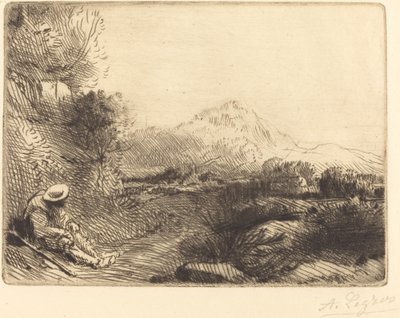 Viaggiatore che Riposa da Alphonse Legros