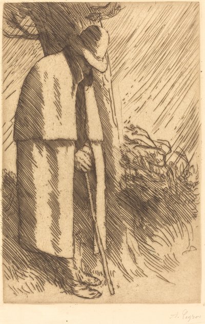Viaggiatore che si ripara da Alphonse Legros