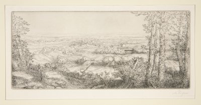 Una valle in Borgogna da Alphonse Legros