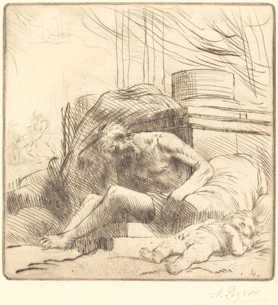 Vittima di un Incendio da Alphonse Legros