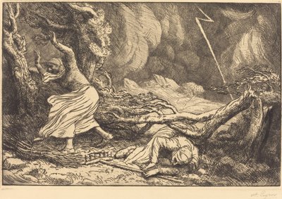 Vittime del fulmine da Alphonse Legros