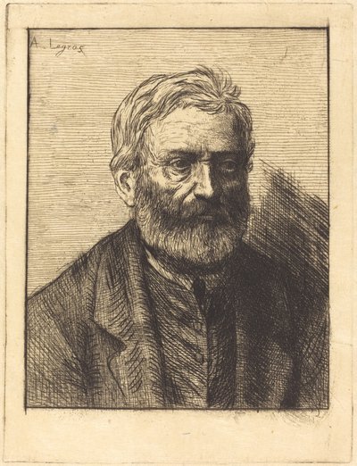 Victor Hugo, prima lastra da Alphonse Legros