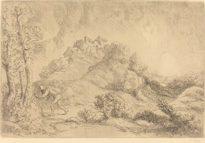 Vista di una fattoria da Alphonse Legros
