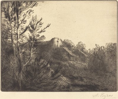Vista di una fattoria da Alphonse Legros