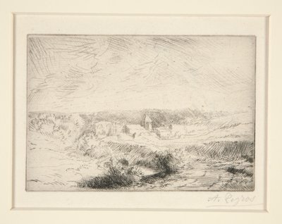 Villaggio di Wimille, vicino a Boulogne da Alphonse Legros