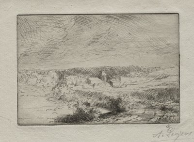 Villaggio di Wimille, vicino a Boulogne da Alphonse Legros