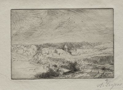 Villaggio di Wimille, vicino a Boulogne da Alphonse Legros