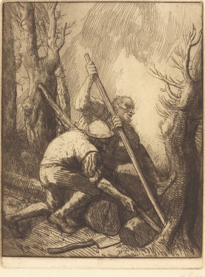 Taglialegna, 3ª tavola Les bucherons da Alphonse Legros