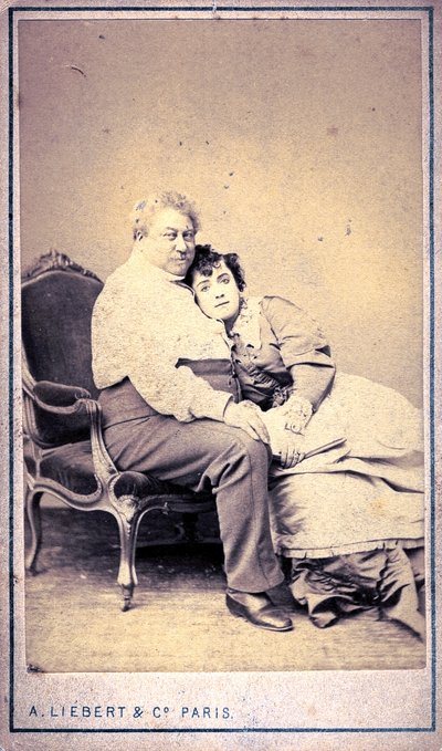Alexandre Dumas e Miss Menken di Alphonse Liebert & C (foto) da Alphonse Liebert