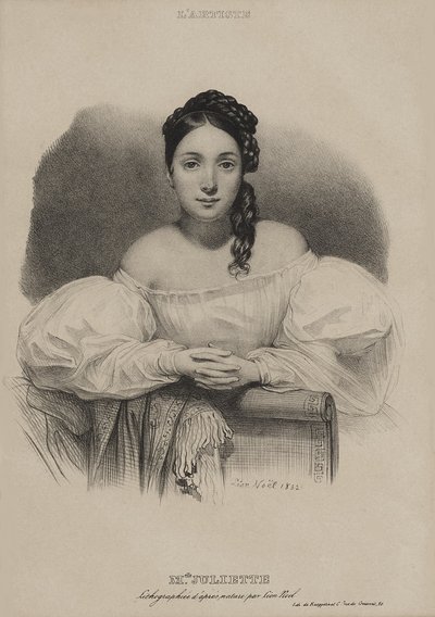 Ritratto di Mademoiselle Juliette Drouet. da Alphonse Leon Noel
