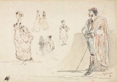 Schizzi di Figure da Alphonse Marie Adolphe de Neuville