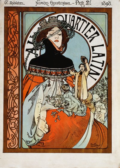 Au Quartier Latin da Alphonse Mucha