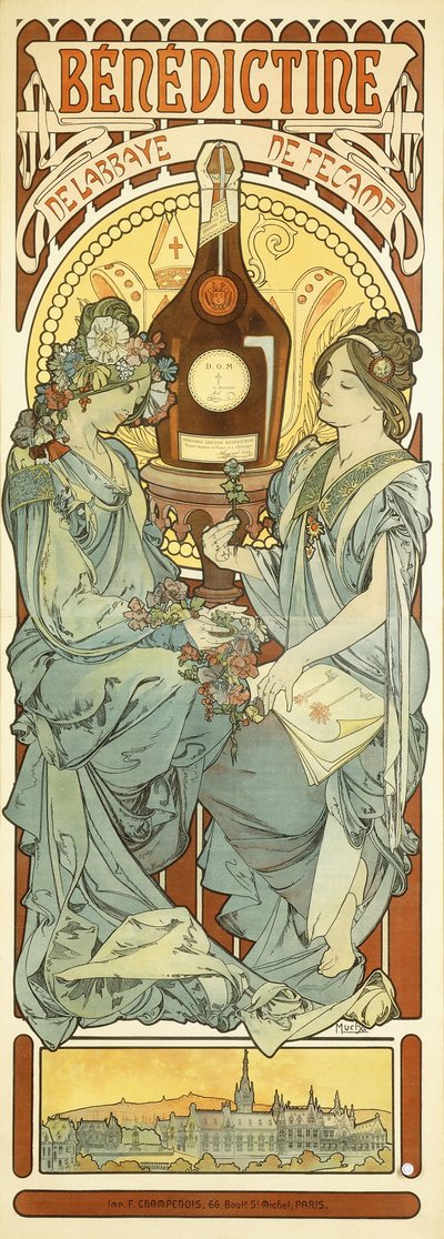 Benedettino, 1898 da Alphonse Mucha