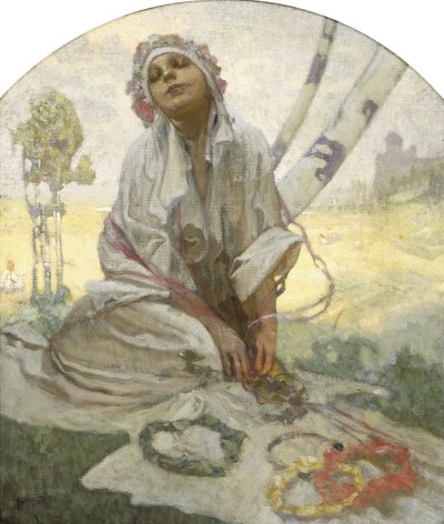 Sognatore del sole boemo da Alphonse Mucha