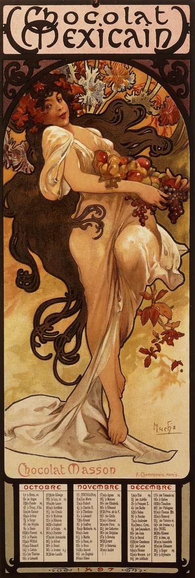 Chocolat Masson, 1897 da Alphonse Mucha