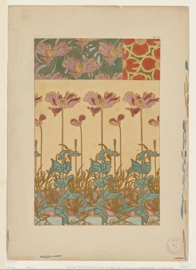 Documents Decoratifs: Papaveri orientali da Alphonse Mucha