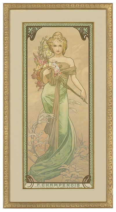 Le quattro stagioni: Primavera da Alphonse Mucha