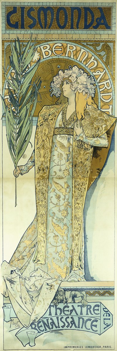 Gismonda, c.1894 da Alphonse Mucha