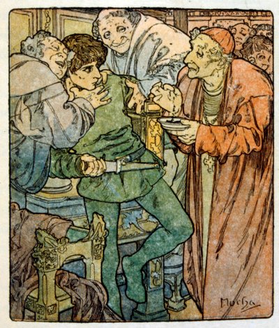Illustrazione di Alphonse Mucha da "Clio" un