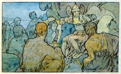 Illustrazione di Alphonse Mucha da "Clio" un