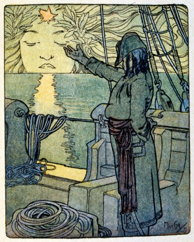 Illustrazione di Alphonse Mucha per il libro 