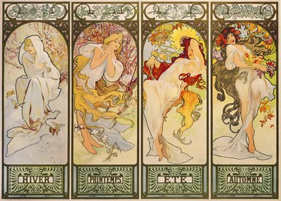 Le stagioni da Alphonse Marie Mucha