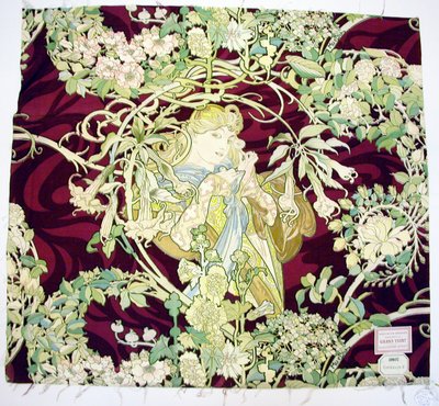 Pannello intitolato "Donna con margherita" da Alphonse Marie Mucha