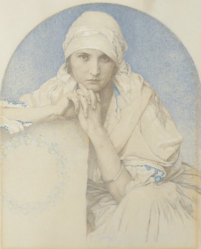 Ritratto di Jaroslava da Alphonse Mucha