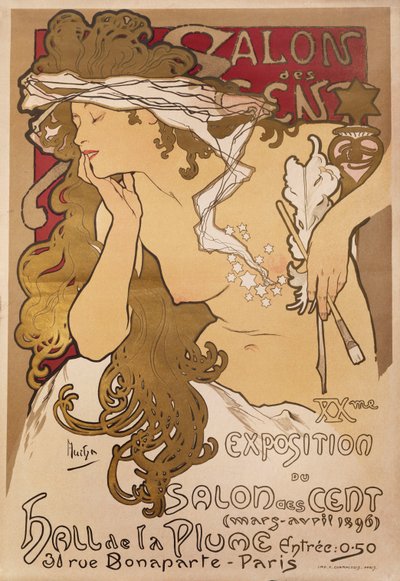 Salon des Cent, 1896 da Alphonse Mucha