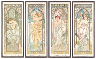 Le ore del giorno da Alphonse Mucha