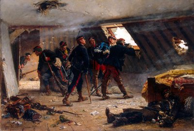 Scena dalla guerra franco-prussiana, 1875 da Alphonse Marie Neuville de