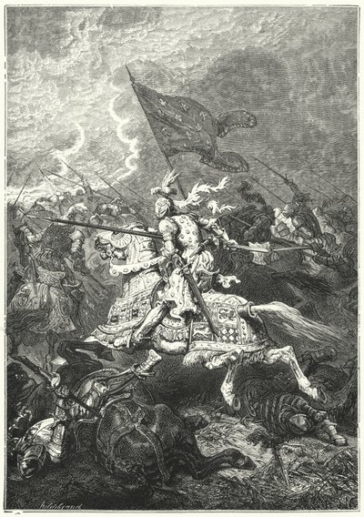 Battaglia di Fornovo, Italia da Alphonse Marie de (after) Neuville