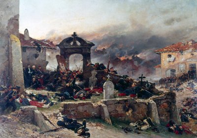 A Neuville, il cimitero di Saint-Privat da Alphonse Marie de Neuville