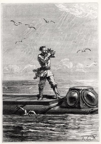 Capitano Nemo sopra il Nautilus, da 